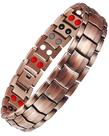 Pulseira magnética de cobre Feraco para homens com pedras de 4 elementos