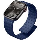Pulseira Magnética de Silicone SNBLK para Apple Watch 44-49mm - Azul Marinho