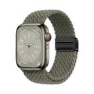 Pulseira Magnética Trançada De Nylon Para Apple Watch Ultra 9 8 7 6 5 4 3 SE 44 40mm Com Laço