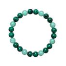 Pulseira Malaquita Quartzo Verde Equilíbrio Proteção Pedra Natural Unissex Pulseira Malaquita Quartzo Verde Equilíbrio Proteção Pedra Natural Unissex