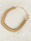 Pulseira Malha Grossa Dourada Luxo Feminina + Brinde Pulseira Malha Grossa Dourada Luxo Feminina + Brinde