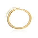 Pulseira Malha M Snake Fita Ouro 18k