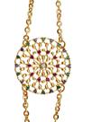 Pulseira mandala ouro 18k amarelo zirconio coloridos. ROSANGELA LIMA JOIAS