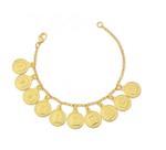 Pulseira Mandamentos Banhada a Ouro - 17 cm - 6 g