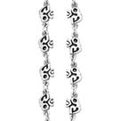 Pulseira Mantra Om Ajustável, Prata 925 Pulseira Mantra Om Ajustável, Prata 925
