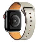 Pulseira Marfim de Couro 42/44/45/49mm Compativel Seriee 4 5 6 7 8 ultraa see