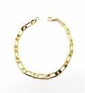 Pulseira Masculina 1x1 21cm Banho Ouro 18k 1821 Pulseira Masculina 1x1 21cm Banho Ouro 18k 1821