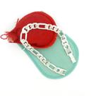 Pulseira Masculina 21cm 1cm Largura Folheada Prata PL186 Pulseira Masculina 21cm 1cm Largura Folheada Prata PL186