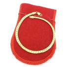 Pulseira Masculina 21cm 4mm Largura Folheado Ouro PL491 Pulseira Masculina 21cm 4mm Largura Folheado Ouro PL491