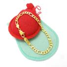 Pulseira Masculina 23cm 5mm Largura Folheada Ouro 18k PL176