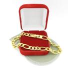 Pulseira Masculina 25cm 7mm Largura Folheada Ouro 18k PL101