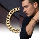 Pulseira Masculina 6mm Elo Grumet Ouro
