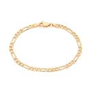 Pulseira Masculina Banhada A Ouro 18k Rommanel Tamanho 22 cm