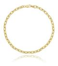 Pulseira Masculina Cadeado Fecho Mosquetão Ouro 18k 750