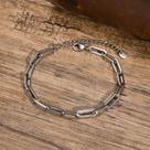 Pulseira Masculina De Corrente Elo Retangular Ajustável 5mm - Joia Casual E Elegante Pulseira Masculina De Corrente Elo Retangular Ajustável 5mm - Joia Casual E Elegante