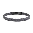 Pulseira masculina de couro trançado Geoffrey Beene 20,5 cm Pulseira masculina de couro trançado Geoffrey Beene 20,5 cm
