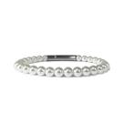 Pulseira Masculina de Pérolas Brancas Justin