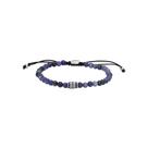 Pulseira masculina de sodalita com miçangas Fossil azul JF04414040