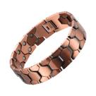 Pulseira Masculina De Terapia Magnética De Cobre Puro 3500 Gauss 3X Strength ARADOO Link