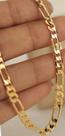 Pulseira masculina dourada em bijoteria