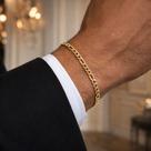 Pulseira Masculina e Feminina Em Ouro 18k 3X1