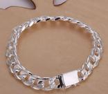 Pulseira Masculina e Feminina em Prata 925 Estilo Grumet Brilho Intenso e Fecho Seguro