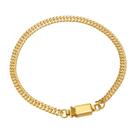 Pulseira Masculina Elos Groumet Dupla Folheado em Ouro 18k Softjoias