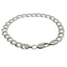 Pulseira masculina em prata 925 com elos Groumet