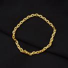 Pulseira Masculina fecho Canhão aço inoxidavel dourada banho ouro Bracelete Masculino