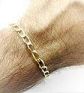 Pulseira Masculina Grumet 21cm Banho Ouro 18k 3523