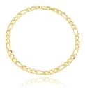 Pulseira Masculina Grumet 3x1 Grossa Ouro 18k 750 Pulseira Masculina Grumet 3x1 Grossa Ouro 18k 750
