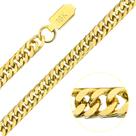 Pulseira Masculina Grumet Duplo 6mm Banho Ouro 18K