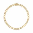 Pulseira Masculina Grumet Fecho Gaveta Jóia Ouro 18k