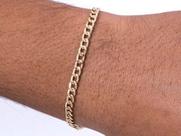 Pulseira Masculina Grumet Ouro 18k 750 Fecho Mosquetão