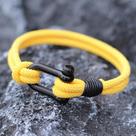 Pulseira Masculina Hiphop Com Fivela Destacável De Aço Inoxidável E Fio Náutico Duplo Pulseira Masculina Hiphop Com Fivela Destacável De Aço Inoxidável E Fio Náutico Duplo