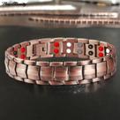 Pulseira Masculina Imã Germânio Cobre Contra Radiação Pulseira Masculina Imã Germânio Cobre Contra Radiação