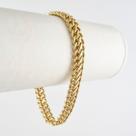 Pulseira Masculina Lacraia 8.5 21 Cm Ouro 18k Certificado Ga
