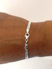 Pulseira Masculina Mod. Italiana Grumet Dupla 5m Em Prata 925 Pulseira Masculina Mod. Italiana Grumet Dupla 5m Em Prata 925