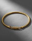 Pulseira Masculina Neromen Barcelona Banho Ouro 18k 24cm