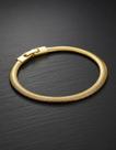 Pulseira Masculina Neromen Elo Lacraia Banho Ouro 18k 22cm