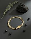 Pulseira Masculina Neromen Grumet Parma Banho Ouro 18k 19cm
