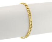 Pulseira Masculina Ouro 18k 750 Grumet 3x1 4.6 20 Cm Linda Pulseira Masculina Ouro 18k 750 Grumet 3x1 4.6 20 Cm Linda