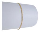 Pulseira Masculina Ouro 18k 750 Grumezinha 17 Cm Garantia