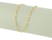 Pulseira Masculina Ouro 18k 750 Maciça Cadeado Longo 21 Cm
