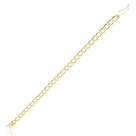 Pulseira Masculina Ouro 18k Groumet 6mm Fecho Gaveta