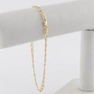 Pulseira Masculina Ouro 18k Laço 21 Cm Certificado Garantia