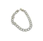 Pulseira masculina prata