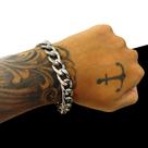 Pulseira Masculina Super Grossa Grumet Aço Inoxidavel Prata Pulseira Masculina Super Grossa Grumet Aço Inoxidavel Prata