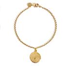 Pulseira Medalha Pai Nosso Banhada a Ouro