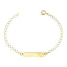 PULSEIRA MELINDROSA MENINa NOME INFANTIL OURO 10K M9
